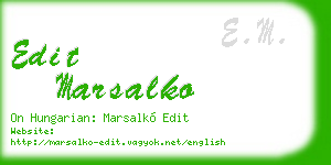 edit marsalko business card
